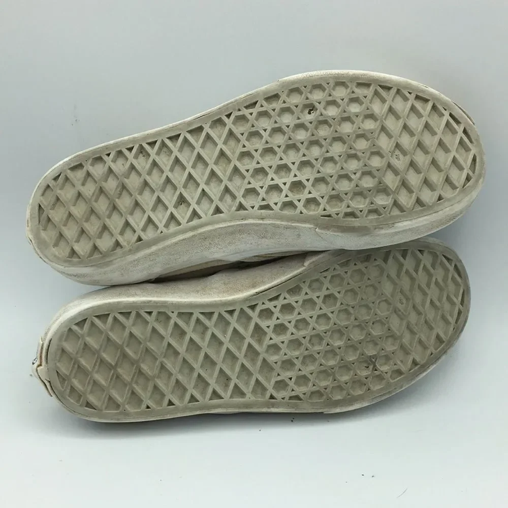 Vans White Stained Slip On Shoes US Kids 2.5